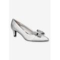 Women's Devanna Pump by Naturalizer in Silver Satin (Size 8 1/2 M)