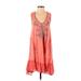 Free People Casual Dress: Orange Dresses - Women's Size X-Small