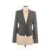 1.State Blazer Jacket: Short Gray Solid Jackets & Outerwear - Women's Size 12