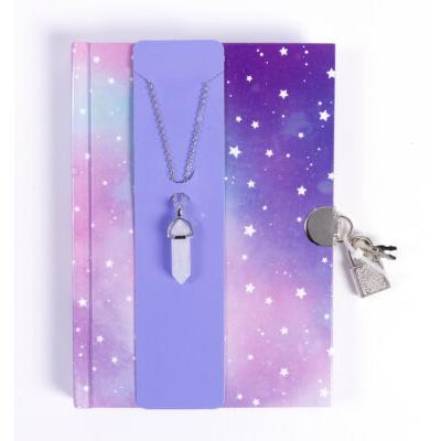 Galaxy w/Crystal Necklace Diary