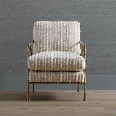 Burton Accent Chair - Granite Crypton Hesse Performance - Frontgate