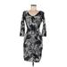 Phase Eight Casual Dress - Sheath: Gray Print Dresses - Women's Size 6