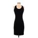 Saint Grace Casual Dress - Sheath: Black Solid Dresses - Women's Size P