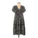 Maeve by Anthropologie Casual Dress - Wrap: Black Print Dresses - Women's Size X-Small