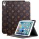 SKosti Compatible with iPad 10th Generation Case 2022,iPad 10.9 inch Case Designer Luxury PU Leather,with Pencil Holder and Soft TPU Back Case,Auto Sleep/Wake,for Women Girls Aesthetic-Dark Brown