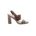 Coach Heels: Brown Shoes - Women's Size 8 - Open Toe