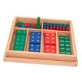 Qianly Montessori Stamp Game Maths Toys Boys Girls Counting,Classical Educational Toys Teaching Aids Early Learning Tool