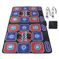 UPALDHOU Double Player Dancing Mat Foldable Electronic Dance Pad with AV Cable for Living RoomDance MatElectronic Dance Pad,Dance PadAircraft Landing Gear