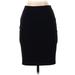 Ann Taylor Casual Pencil Skirt Knee Length: Black Print Bottoms - Women's Size 00 Petite