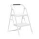 folding ladder Step Ladder Folding Step Stool 2 Step Heavy Duty Steel Sturdy Wide Pedal Lightweight Anti-Slip Portable & Collapsible Long Handrails Perfect for Kitchen & Household folding step ladder