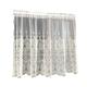 Curtains; Short curtains; Blackout curtainValance Curtains* Sheer Valance Curtain,Window curtains,Short Net Curtains for Kitchen, Handmade Embroidery Sheer Half Curtain Rod Pocket 1 Panel,White,150cm