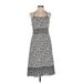 Ann Taylor LOFT Cocktail Dress - A-Line Halter Sleeveless: Gray Dresses - Women's Size 2