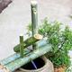 XAoSCd Bamboo Water Fountain With Pump Outdoor Feature Pond Decor Rocking Spout 100% Handmade,Length65Cm
