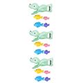 Vaguelly 3 Sets Bath Toys Baby Pool Toys Wind up Bath Toy Bath Time Toy Pool Playset Bathtub Toy Kids Baby Shower Toys Infant Bath Toy Sea Animal Toy Figurines Plastic Grab Toddler Ocean