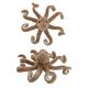 Creative Co-Op, Brown Plush Octopus Toy with Stretchable Legs
