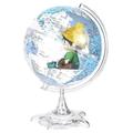 globe 8.5 Inch World Globe Ar Automatic 360° Rotating Globe with World Map Educational Globe Office Decoration Globe Globe for Decor map (Color : A)