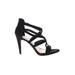 Kelly & Katie Heels: Black Solid Shoes - Women's Size 10 - Open Toe
