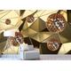 Abstract Modern Area Metal Gold Sphere 3D Home Wallpaper Decor Seamless Sticker 3D Wallpaper Paste Living Room The Wall for Bedroom Mural border-300cm×210cm