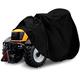 GAOSHI Waterproof Protective Cover For Riding Lawn Mower - UV Protection - Universal With Drawstring - Black - Size L: 182 X 111 X 116 Cm Lawn Mower Cover (Color : Noir, Size : 170x61x117cm)