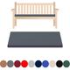 100% Waterproof Garden Bench Cushion 2/3/4 Seater Outdoor Long Bench Seat Pad for Lawn & Garden, Patio, Office, Coffee Shop with Removable Cover (Red, 4 Seater - 170cm x 52cm x 6cm thick)