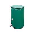 Hmtbet Rain Barrels To Collect Rainwater, Portable Rain Barrel Water Tank, Water Collector Rainwater Water Storage Container With Filter Spigot Overflow Kit,Green,100L