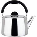 Tea Kettle Stovetop Kettles Stainless Steel Whistling Tea Kettle Traditional Stove Top Kettles Teakettle Teapot with Black Ergonomic Handle Induction Cooker Gas Stove Whistle Kettle Tea Kettle Teapot