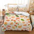 Double Duvet Set Beige Orange Bird Double Bedding Set Soft Kingsize Duvet Cover Sets Hypoallergenic Duvet Cover Sets with 2 Pillow Cases Super King Size Duvet Cover Sets 260x220cm