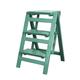 folding ladder 3 Step Ladder Stool, Foldable Solid Wood Ladder, Portable Lightweight Stepladder with Anti-Slip Wide Pedal, Wide Step Stool for Library Office Home 330lbs folding step ladder (Color :