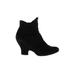 AUDLEY Ankle Boots: Black Solid Shoes - Women's Size 38.5 - Almond Toe