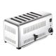 6 Slice Commercial Toaster, 3240W Brushed Stainless Steel Toaster Extra Wide Slots Toaster Removable Crumb Tray for Various Bread Types