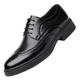 HJGTTTBN Leather Shoes Men Hollow Elegant Mens Dress Shoes Business Office Formal Shoes Leather Fashion Italian Men Shoes Handmade Full Brogue (Color : Schwarz, Size : 6.5 UK)