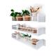 White Floating Shelves, Scandinavian Shelf With Rod, Wall Bookshelf , Bookshelves, Flower Shelf, Kitchen Shelf