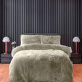 KATCH Fleece Cuddle King Size Bedding Sets Double Bed Quilted Cover Warm and Cosy Double Duvet Cover With Pillow Cases (Mink: SUPER-KING)