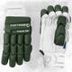 FORTRESS Original 100 Coloured Batting Gloves - Premium Cricket Batting Gloves | Superior Grip | Unmatched Ventilation | 5 Colours Available (Dark Green, Large Adult (21-22cm), Right)