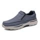 Walking Shoes for Men,Men's Slip On Arch Support Sport Loafers Shoes,Outdoor Casual Breathable Anti-Slip Sneakers (Blue, Adult, Men, 6.5, Numeric, UK Footwear Size System, Medium)