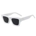 MiqiZWQ Men's sunglasses Fashion Women Sunglasses Fashion Shades Vintage Rivets Men Sun Glasses-White Gray-A