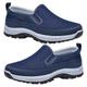 RZYW Slip on Shoes Men Deck Shoes for Men Casual Shoes Men Mens Wide fit Trainers Arch fit Trainers for Men Trainers Casual Comfortable Shoes with Low Arch Support,Blue,42/260mm