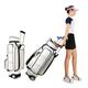Women's Golf Bag,Golf Stand Bags, Portable Waterproof PU Leather Golf Trolley Bag, Standard Club Bag,for Outdoor