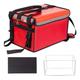 F Fityle Takeaway Delivery Thermal Bag Pizza Delivery Bag Insulated Thermal Food Carry Case Red Insulated Bag Cooler Box for Shopping, 48L