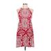 INC International Concepts Casual Dress - Mini Crew Neck Sleeveless: Red Dresses - Women's Size Large