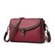 HJGTTTBN Shoulder bags women Fashion Crossbody Flap Shoulder Bags ，Women PU Leather Small Handbag， Messenger Purse Vintage Female Clutch (Color : Wine red)