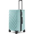 NINETYGO Carry on Luggage, Spinner Suitcase with Deeper Packing Capacity, Lightweight Luggage for 3-5 Days Travel, TSA Lock, 22 X 14 X 9 Airline Approved (20-Inch, Hudson), Middle Blue Green, Checked