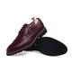 HJGTTTBN Leather Shoes Men Men Dress Shoes Large Size Man Business Casual Leather Shoes Bullock Mens Shoes lace-up Carved Male Formal Shoes (Color : Wine red Formal Shoe, Size : 8)