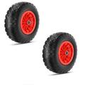 Trintion 2pcs 16" Wheelbarrow Wheel 4.80/4.00-8 Pneumatic Trolley Wheel Load 100Kg Puncture Proof Solid Tyre Bore Heavy Duty Replacement Tire for Garden Trolley Trailer Wheelbarrows Truck