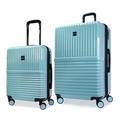 World Traveler Dejuno Tonal High-Quality Polycarbonate Hardside Expandable Spinner Luggage Suitcase with TSA Lock, Glacier, 2-Piece Set(20in,28in), Dejuno Tonal High-quality Polycarbonate Hardside