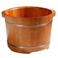 JIABAOCA Foot Spa Wooden Barrel Foot Soaking Bath Basin,Thick Sturdy Pure Wood Bathtub Bucket,Sauna Bucket With Ladle Handmade Wooden charitable
