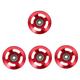 BESPORTBLE 4 Pcs Pulley Gym Supplies Gym Machines for Home Skateboard Wheels Cable Attachments Sport Accessories Cable Holder Fitness Equipment Child Red Aluminum Alloy Metal Fitness Machine