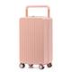 ZNBO Trolley Luggage Suitcase,Wide Pull Rod Luggage,Suitcase Multifunctional Trolley Case 20inch Luggage Ladies Lightweight Trolley Suitcase Student Password Box,Pink,24