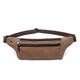 HJGTTTBN Fanny Pack Men Casual Durable Fanny Waist Pack Male Waist Bags Belt Canvas New Hip Bum Military Bag Pouch Three Zipper Pocket (Color : Brown)