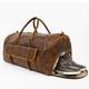 Leather Duffle Bag Large Size Weekend Travel